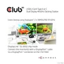 Kép 6/8 - Club 3D Notebook Dokkoló - CSV-1460 (4K60HZ DUAL DISPLAY, 3.1 USB-A to 2x DP, 6x USB3.2, RJ45, 3.5 Jack Audio + Mic)