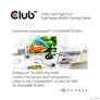 Kép 7/8 - Club 3D Notebook Dokkoló - CSV-1460 (4K60HZ DUAL DISPLAY, 3.1 USB-A to 2x DP, 6x USB3.2, RJ45, 3.5 Jack Audio + Mic)