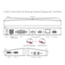 Kép 8/10 - Club 3D Notebook Dokkoló - CSV-3103D (DUAL DISPLAY/4K, 3.2 USB-A to HDMI, DP, DVI-D, 3xUSB-A, RJ45, 3.5 Jack Audio +Mic)