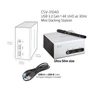 Kép 7/10 - Club 3D Notebook Dokkoló - CSV-3104D (4K UHD, 3.0 USB-A to HDMI, DVI-I, 4xUSB-A, RJ45, 3.5 Jack Audio + Mic)