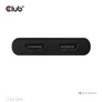 Kép 7/8 - Club 3D Video Splitter - CSV-1475 (4K60HZ, 3.2 USB-C (USB-A Adapterrel) to 2xHDMI, Displaylink)