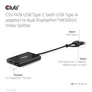 Kép 4/8 - Club 3D Video Splitter - CSV-1478 (4K60HZ, 3.2 USB-C (USB-A adapterrel) to 2xDisplayPort)