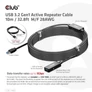Kép 5/8 - Club 3D kábel - CAC-1405 (3.2 USB-A, Active Repeater, 5Gbps, 10m)