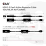 Kép 3/8 - Club 3D kábel - CAC-1406 (3.2 USB-A, Active Repeater, 5Gbps, 15m)