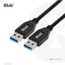 Kép 1/9 - Club 3D kábel - CAC-1409 (USB-A Gen2, M/M, 10Gbps, 3A, 15W, 5V/3A, 0.5m)