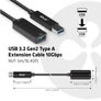 Kép 2/7 - Club 3D kábel - CAC-1411 (3.2 USB-A 10 Gbps, M/F, 5m)