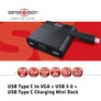 Kép 4/8 - Club 3D Notebook Dokkoló - CSV-1532 (60W, 3.0 USB-C to D-Sub, VGA, 3.0 USB-A, (for Data) 3.0 USB-C)