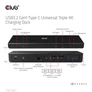 Kép 7/10 - Club 3D Notebook Dokkoló - CSV-1562 (60W, 3.2 USB-C to 3xHDMI, 2x DP, 6x 3.2 USB-A, RJ45. 3,5 Jack)