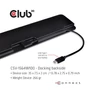 Kép 6/9 - Club 3D Notebook Dokkoló - CSV-1564W100 (100W, 3.2 USB-C to 3xUSB-A 3.2, 5x USB-A,HDMI, PD, VGA, RJ45, SD, Micro SD, 3,5