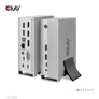 Kép 1/10 - Club 3D Notebook Dokkoló - CSV-1568 (120W, Gen 2 USB-C to 4x USB-A, USB-C Gen 2, 2xHDMI, DP, VGA, RJ45, DC)