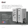 Kép 8/10 - Club 3D Notebook Dokkoló - CSV-1568 (120W, Gen 2 USB-C to 4x USB-A, USB-C Gen 2, 2xHDMI, DP, VGA, RJ45, DC)