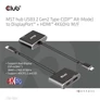 Kép 4/10 - Club 3D USB Hub - CSV-1552 (3.2 USB-C Gen 1 to DisplayPort, HDMI, 4k60Hz)