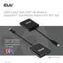 Kép 4/10 - Club 3D USB Hub - CSV-1555 (3.2 USB-C to 2xDisplayPort, 4k60Hz)