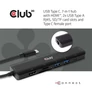 Kép 1/5 - Club 3D USB Hub - CSV-1592 (3.1 USB-C Gen 1 to HDMI, 2xUSB-A BC1.2 charge, USB-C PD charge, SD, Micro SD, RJ45, 4K60Hz)
