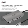 Kép 5/10 - Club 3D USB Hub - CSV-1593 (3.1 USB-C Gen 1 to 2xHDMI, 2xUSB-A 3.2 Gen 1, USB-C 3.2 Gen 1, SD, Micro SD, RJ45, 4K60Hz)
