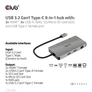 Kép 6/10 - Club 3D USB Hub - CSV-1593 (3.1 USB-C Gen 1 to 2xHDMI, 2xUSB-A 3.2 Gen 1, USB-C 3.2 Gen 1, SD, Micro SD, RJ45, 4K60Hz)
