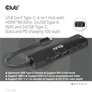 Kép 5/10 - Club 3D USB Hub - CSV-1596 (USB-C to 2xHDMI, 2xUSB-A, USB-C PD, RJ45, 4k60Hz)