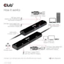 Kép 6/10 - Club 3D USB Hub - CSV-1599 (USB-C 4 to HDMI, 2xUSB-A (10G), RJ45 (2,5G), USB-C 100W PD 3.0, USB-C 10Gbps, 8k60Hz)