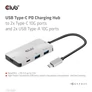 Kép 3/10 - Club 3D USB Hub - CSV-1543 (USB-C Gen 2 to USB-C (data), USB-C (data+charge), USB-A (data), USB-A (data+charge)