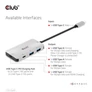 Kép 4/10 - Club 3D USB Hub - CSV-1543 (USB-C Gen 2 to USB-C (data), USB-C (data+charge), USB-A (data), USB-A (data+charge)
