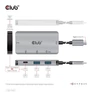 Kép 5/10 - Club 3D USB Hub - CSV-1543 (USB-C Gen 2 to USB-C (data), USB-C (data+charge), USB-A (data), USB-A (data+charge)