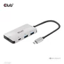 Kép 8/10 - Club 3D USB Hub - CSV-1543 (USB-C Gen 2 to USB-C (data), USB-C (data+charge), USB-A (data), USB-A (data+charge)