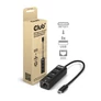 Kép 1/8 - Club 3D USB Hub - CSV-1549 (3.2 USB-C Gen 1 to 3xUSB-A, RJ45,1Gbps)