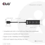 Kép 3/8 - Club 3D USB Hub - CSV-1549 (3.2 USB-C Gen 1 to 3xUSB-A, RJ45,1Gbps)
