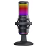 Kép 2/8 - Rampage Mikrofon - BEMOL (USB, PC/MAC/Android, zajelnyomó, állvány, fekete, 2m kábel, RGB)