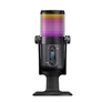 Kép 3/7 - Rampage Mikrofon - DIYEZ (USB, PC/MAC/Android, zajelnyomó, állvány, fekete, 2m kábel, RGB)
