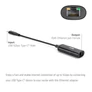 Kép 4/7 - Club 3D Átalakító - CAC-2530 (USB-C to RJ45 Ethernet)