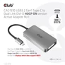 Kép 2/9 - Club 3D Átalakító - CAC-1510 (3.2 USB-C Gen 1 to DVI-D Dual Link, HDCP ON, 4K30Hz)
