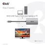 Kép 3/9 - Club 3D Átalakító - CAC-1510 (3.2 USB-C Gen 1 to DVI-D Dual Link, HDCP ON, 4K30Hz)