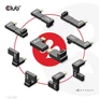 Kép 9/10 - Club 3D Átalakító - CAC-1528 (USB-C Gen 2 to USB-C Gen 2, 90 fokos adapter, 10Gbps, 4k120Hz)