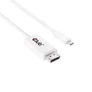 Kép 2/4 - Club 3D Kábel - CAC-1517 (3.1 USB-C Gen 1 to DisplayPort 1.2, 1,2m, UHD 4K60Hz)
