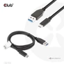 Kép 1/9 - Club 3D Kábel - CAC-1523 (3.1 USB-C Gen 2 to 3.1 USB-A Gen 2, 10Gbps, 60W PD2.0, 1m, Bidirectional, 4K60Hz)