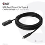 Kép 7/9 - Club 3D Kábel - CAC-1536 (USB-C Gen 2 to USB-A, 10Gbps, 5m)