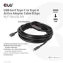 Kép 3/9 - Club 3D Kábel - CAC-1538 (USB-C Gen 1 to USB-A, 5Gbps, 10m)