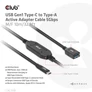 Kép 8/9 - Club 3D Kábel - CAC-1538 (USB-C Gen 1 to USB-A, 5Gbps, 10m)
