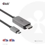 Kép 8/9 - Club 3D Kábel - CAC-1587 (USB-C Gen 2 to HDMI, 4K120HZ 8K60HZ, HDR10+, DSC1.2, 3m, aktív)