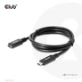 Kép 6/9 - Club 3D Kábel - CAC-1531 (USB-C Gen 1 to USB-C, 5Gbps, 60W, 4K60Hz, M/F, 1m)