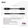 Kép 3/9 - Club 3D Kábel - CAC-1529 (USB-C Gen 1 to USB-C, 5Gbps, 60W, 4K60Hz, M/F, 2m)