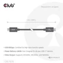 Kép 3/7 - Club 3D Kábel - CAC-1570 (USB4 Type-C, 240W PD, 80Gbps, 8K240Hz, 4K540Hz, Bidirectional, 1,2m, fehér)