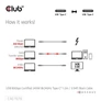 Kép 4/7 - Club 3D Kábel - CAC-1570 (USB4 Type-C, 240W PD, 80Gbps, 8K240Hz, 4K540Hz, Bidirectional, 1,2m, fehér)