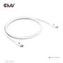 Kép 6/8 - Club 3D Kábel - CAC-1572 (USB4 Type-C, 240W PD, 80Gbps, 8K240Hz, 4K540Hz, Bidirectional, 1,2m, fekete)