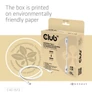 Kép 7/8 - Club 3D Kábel - CAC-1572 (USB4 Type-C, 240W PD, 80Gbps, 8K240Hz, 4K540Hz, Bidirectional, 1,2m, fekete)