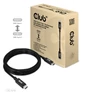 Kép 5/10 - Club 3D Kábel - CAC-1578 (USB4 Type-C Gen 3x2, Bi-directional, 8K60Hz, 40Gbps, 240W PD, EPR, 2m)