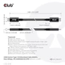 Kép 7/10 - Club 3D Kábel - CAC-1578 (USB4 Type-C Gen 3x2, Bi-directional, 8K60Hz, 40Gbps, 240W PD, EPR, 2m)