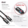 Kép 8/10 - Club 3D Kábel - CAC-1578 (USB4 Type-C Gen 3x2, Bi-directional, 8K60Hz, 40Gbps, 240W PD, EPR, 2m)