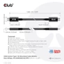 Kép 7/10 - Club 3D Kábel - CAC-1579 (USB4 Type-C Gen 3x2, Bi-directional, 8K60Hz, 40Gbps, 240W PD, EPR, 3m)